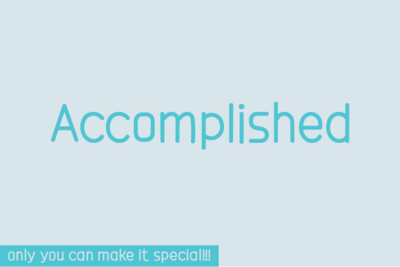 Accomplished Font: A Simple Tool to Build a Trustworthy Brand