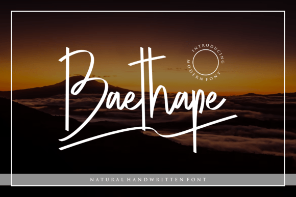 Baethape Script Font: A Bold Stroke for Handmade Brands