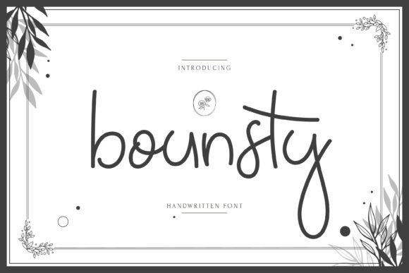 Bounsty: A Handwritten Font for Distinctive Digital Design