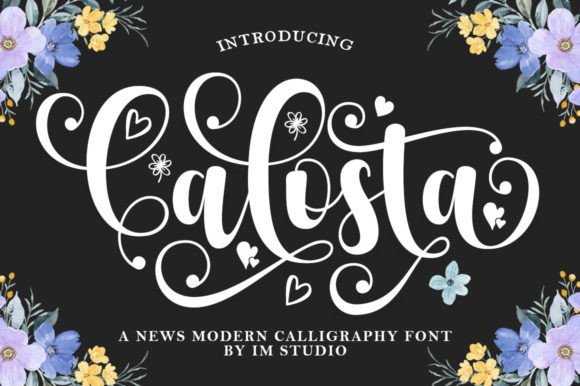 Calosta: A Handwritten Font for Editorial Grace