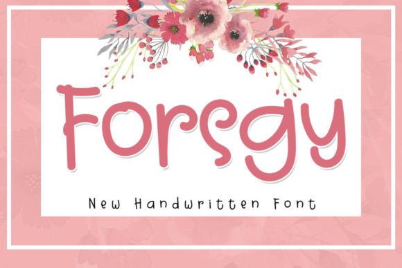 Forsgy: A Script Font for Elegant Editorial Design