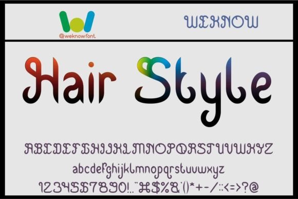 Hair Style: A Whimsical Script Font for Digital Brand Expression