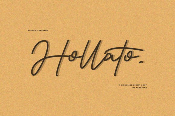 Hollato: A Monoline Script Font Built for Campaign Visibility