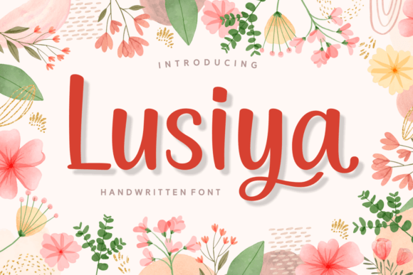 Lusiya: A Girly Handwritten Font Perfect for Web Headlines