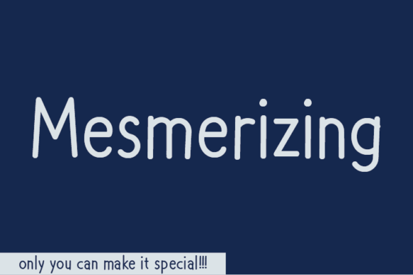 Mesmerizing: The Handwritten Font for Brand Stories