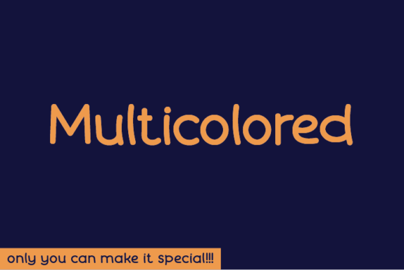 Multicolored: A Natural Handwritten Font for Editorial Personality
