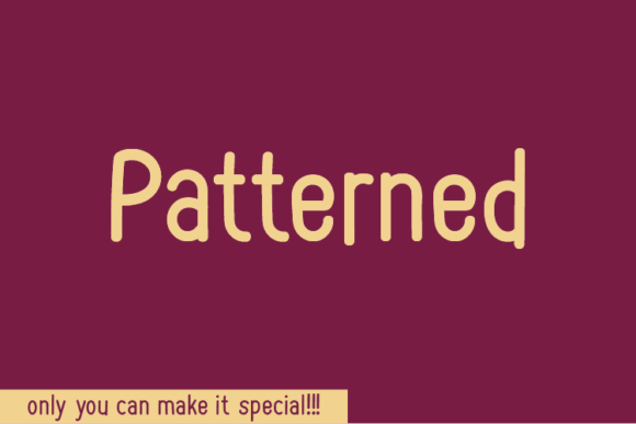 Patterned: The Script Font You Can Actually Trust