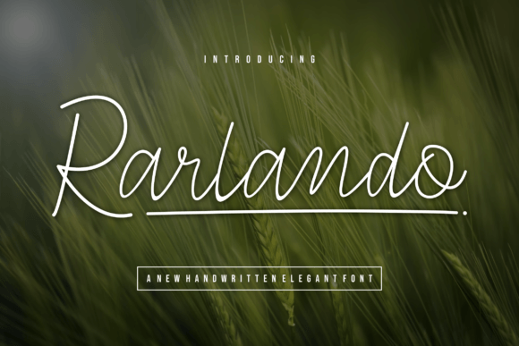 Rarlando: A Font That Gives Your Brand a Unique, Handwritten Signature