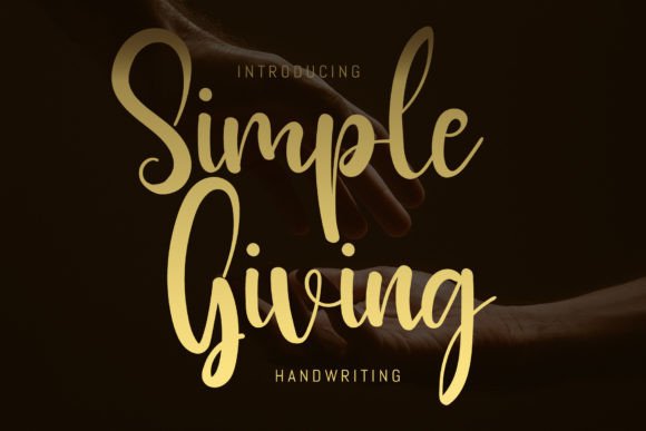 Simple Giving: A Versatile Script Font for Modern Web Design