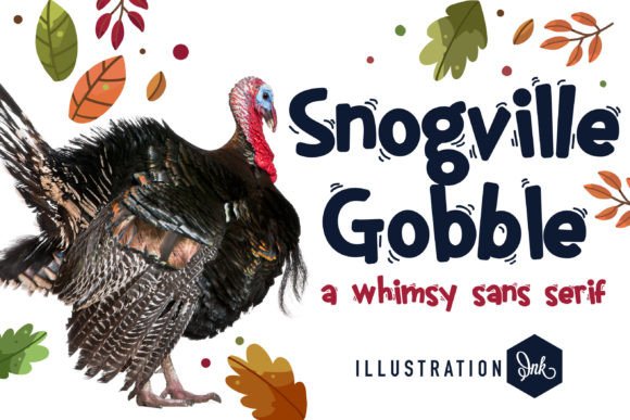 Snogville Gobble: A Whimsical Handwritten Font for Digital Design