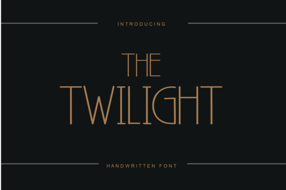 Thetwilight Font: A Review for Editorial Design
