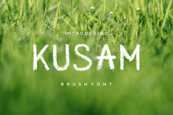 Using Kusam: A Rough Brush Font for Authentic Branding