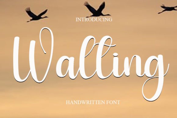 Walting: A Handwritten Font for Modern Editorial Design